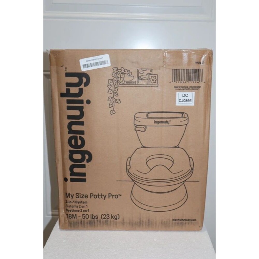 Ingenuity My Size Potty Pro 2-in-1 Toddler Training Toilet 18M+
